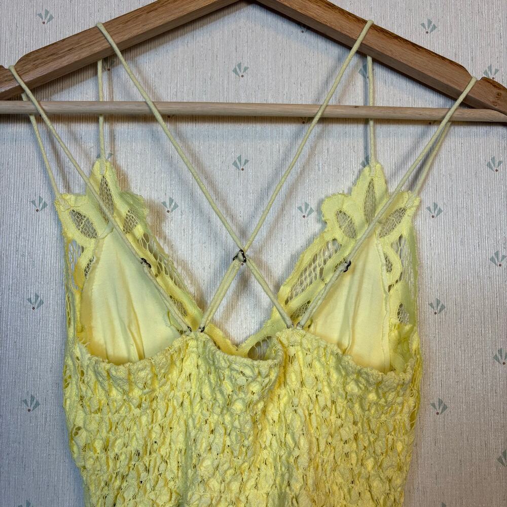 Free People Adella Slip Lace Dress XS Boho Sundress Flowy Fairycore Festival NWT - Picture 5 of 13